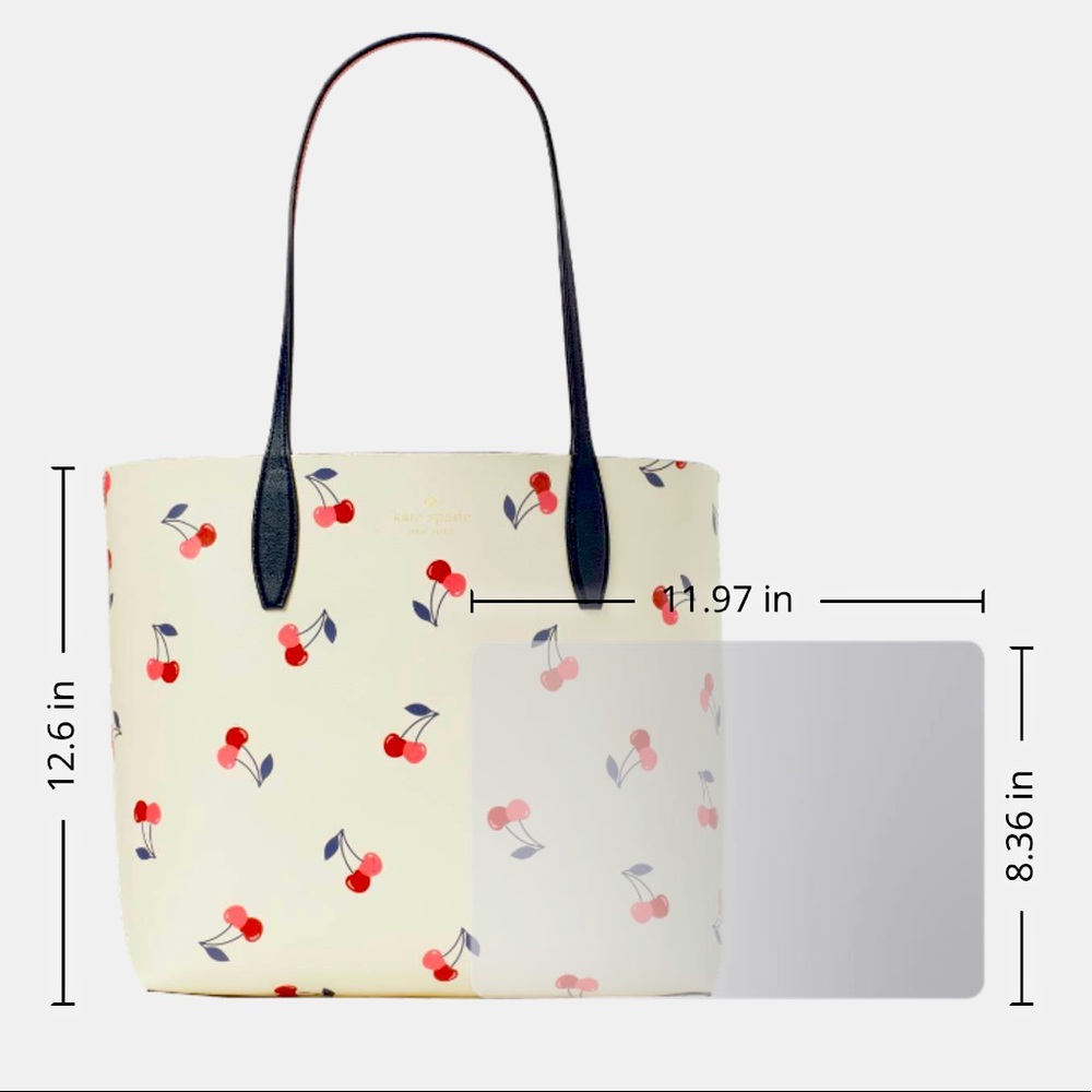 New Kate Spade bing large reversible cherry tote - Picture 11 of 16
